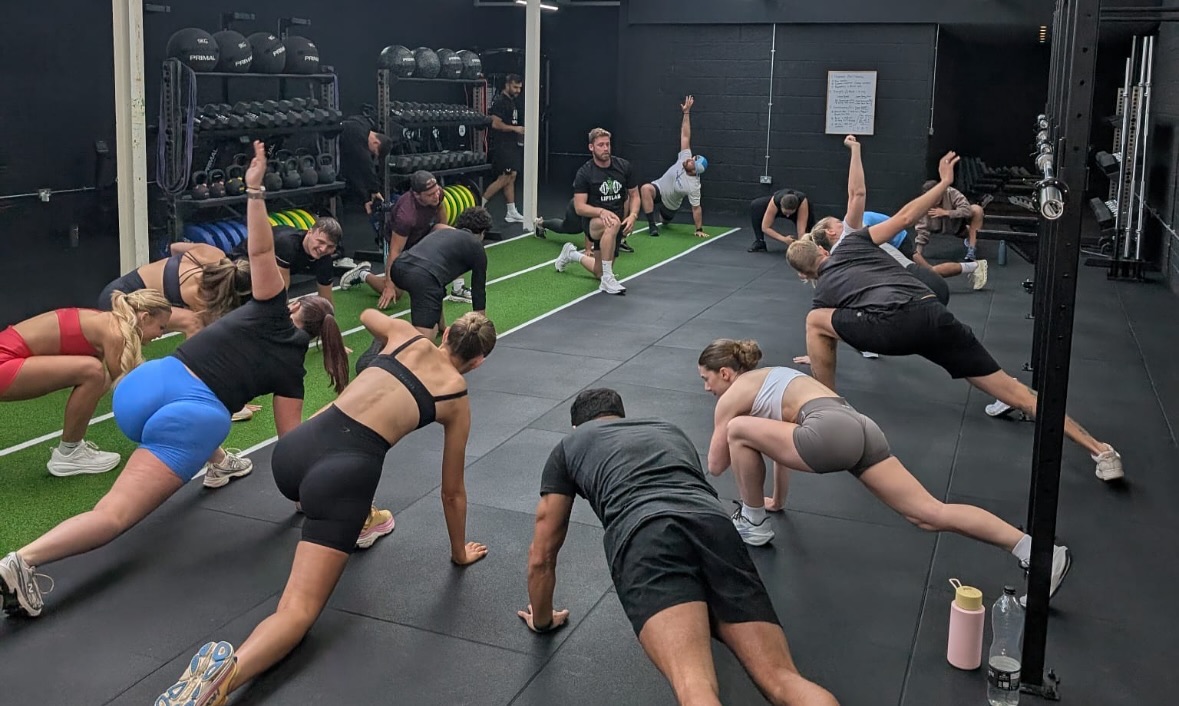 LiftLab class session in progress at the Rayleigh gym